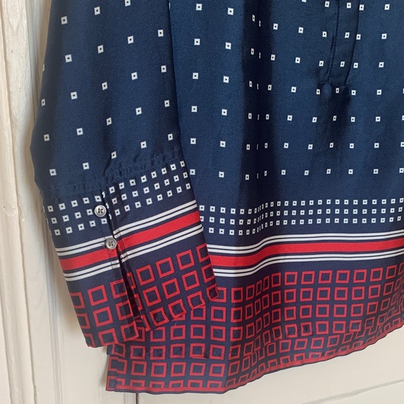 J. Crew Drapey button-up tunic in Ratti geometric twill - Picture 6 of 6